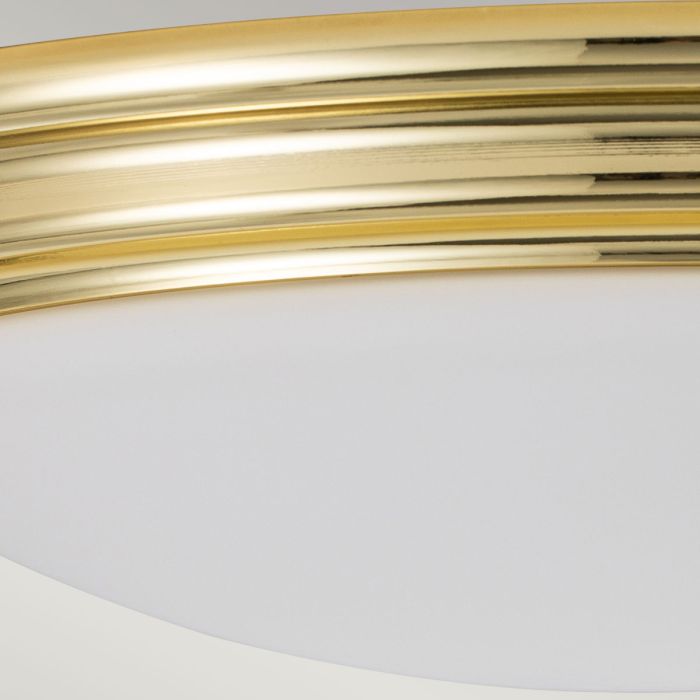 Brompton Flush Bathroom Light IP44 - Polished Chrome / Polished Brass / Brushed Brass