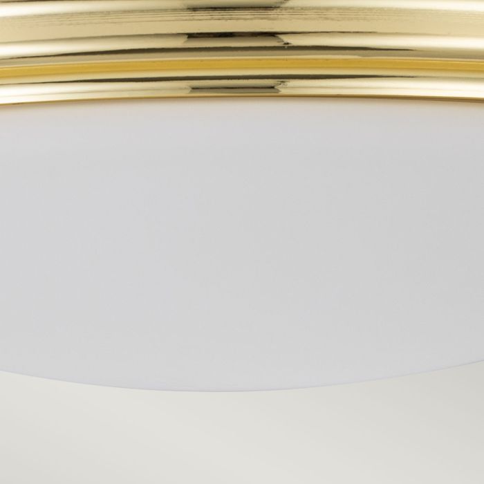 Brompton Flush Bathroom Light IP44 - Polished Chrome / Polished Brass / Brushed Brass