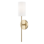 Olivia 1Lt Wall Sconce- Aged Brass/ Polished Nickel