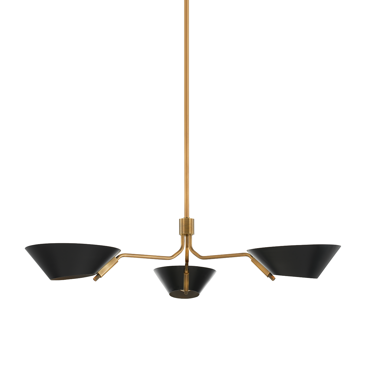 Sacramento 3Lt Chandelier - Polished Brass