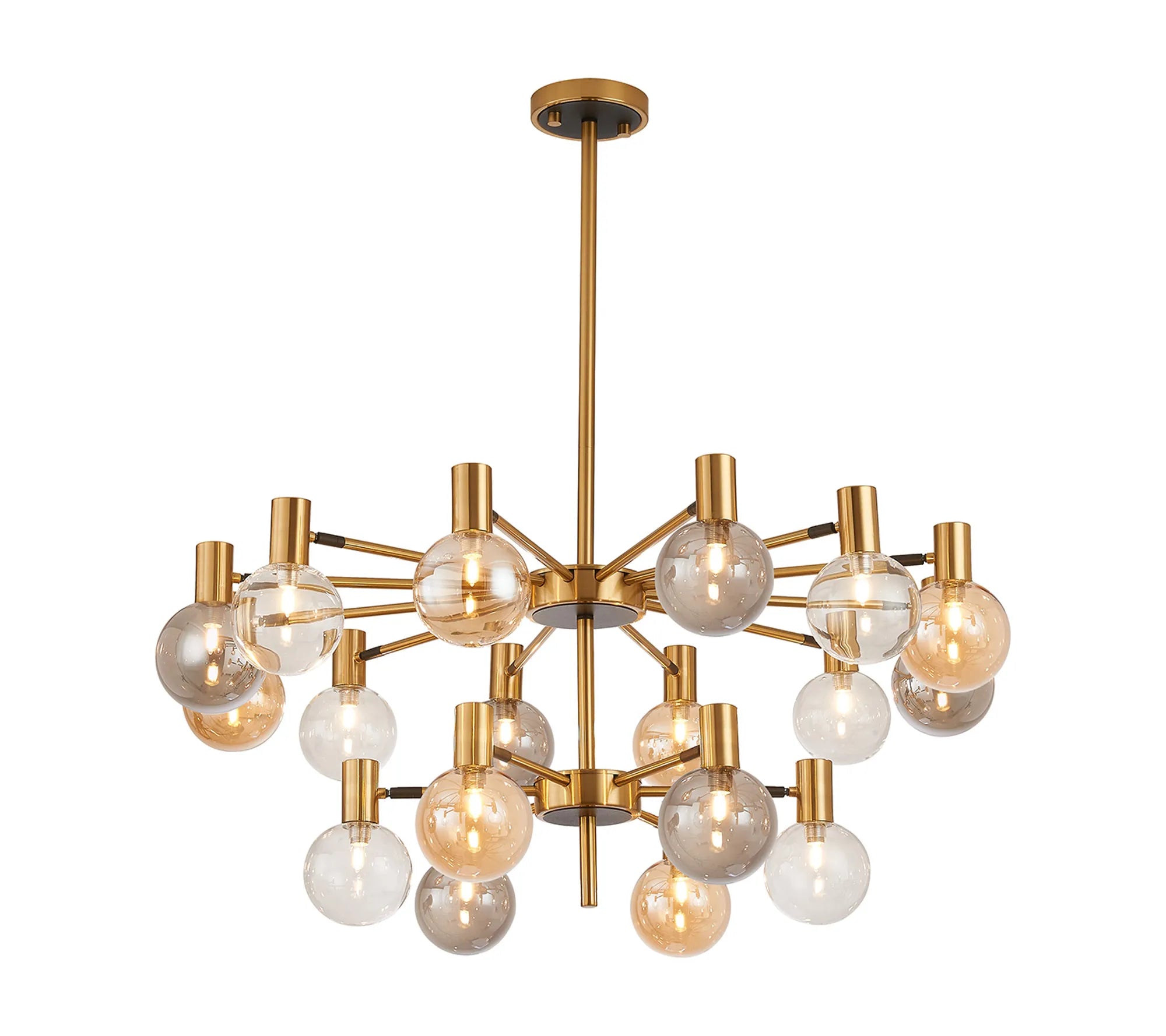 Brantley 18 Light Fixed Pendant/Semi Flush Adjustable Arms Ceiling Light G9- Various Finishes
