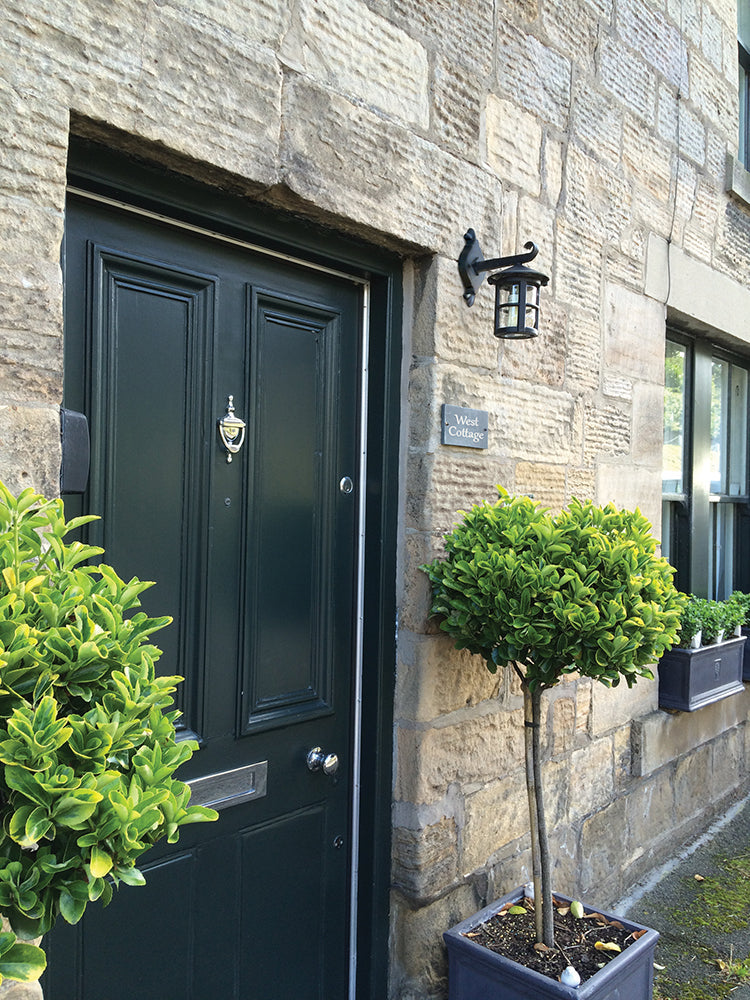 Hereford Medium Down Wall Lantern - Black Finish