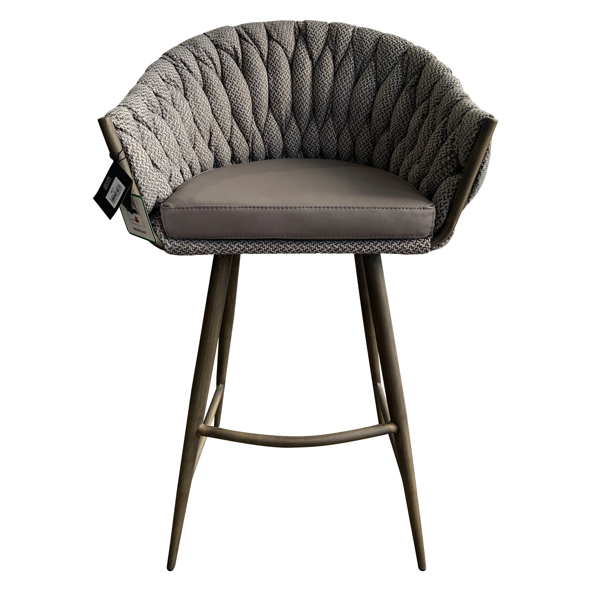 Blake Bar Stool - Brown & Grey Finish
