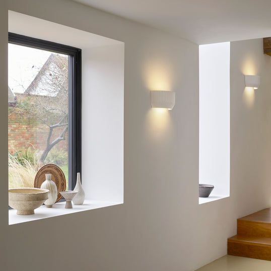 Blend Plaster Wall Light Fixture