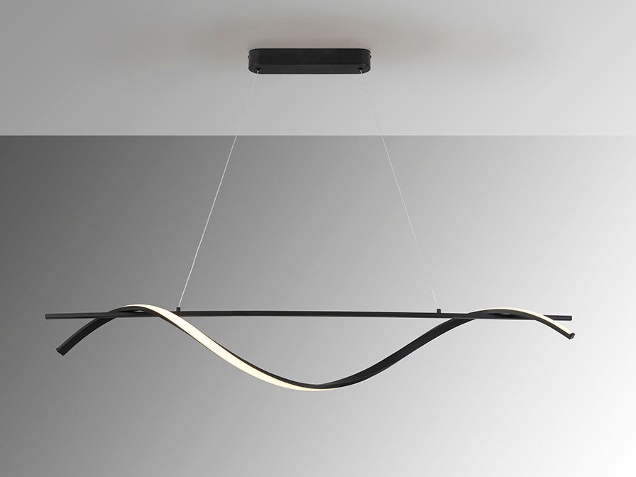 Boa Linear Light Fixture, Black