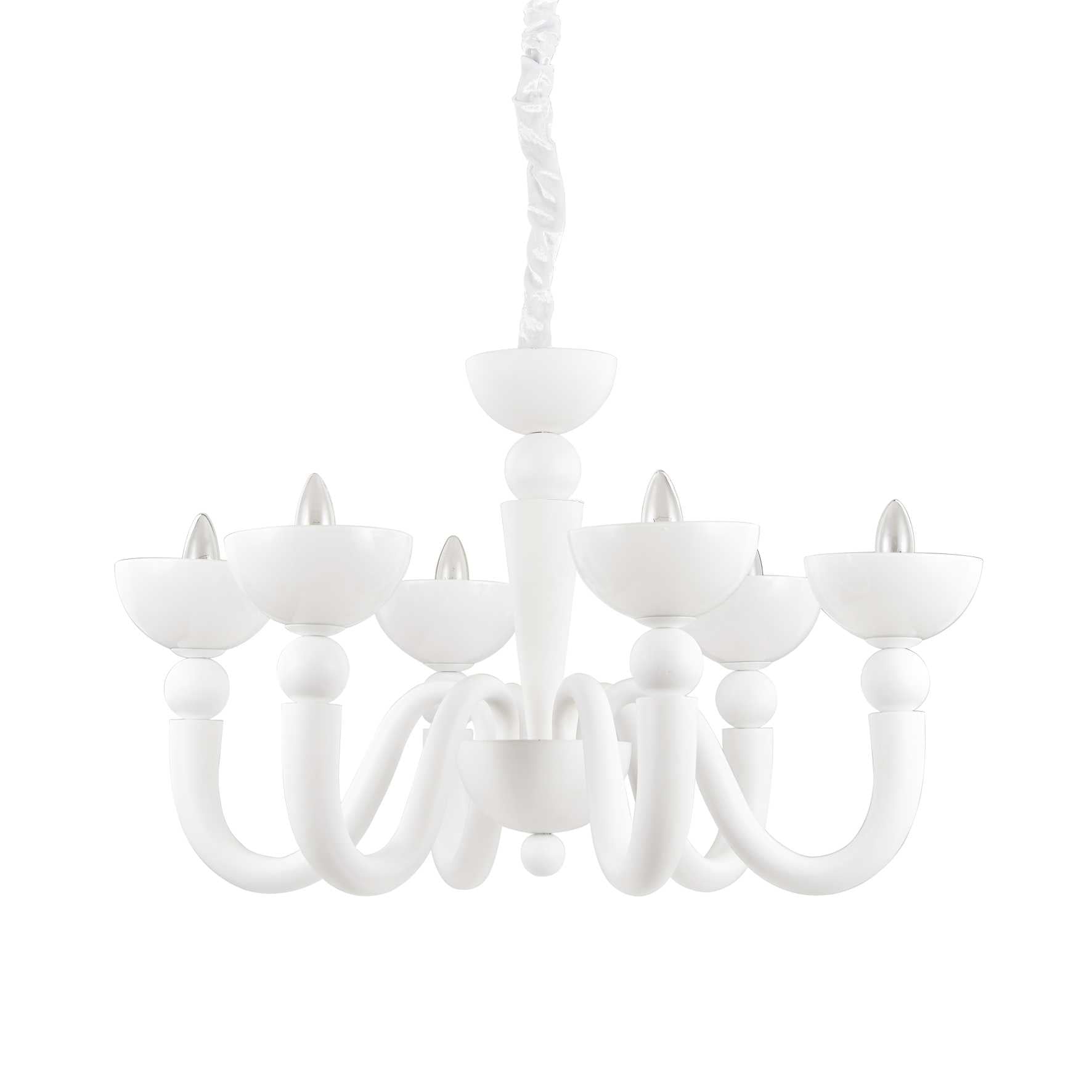 Bon Centre Light 6/8Lt - White/Black Finish - Cusack Lighting