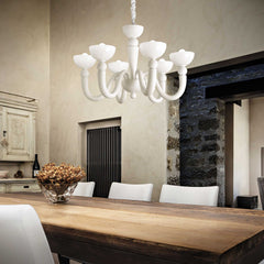 Bon Centre Light 6/8Lt - White/Black Finish - Cusack Lighting
