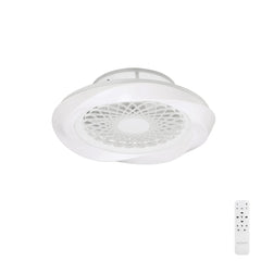 Boreal LED Fan w/ Remote Control - Silver/White