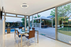 Boreal LED Fan w/ Remote Control - Silver/White