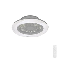 Boreal LED Fan w/ Remote Control - Silver/White