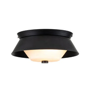 Bowtie 2Lt Flush IP44 - Matte Black