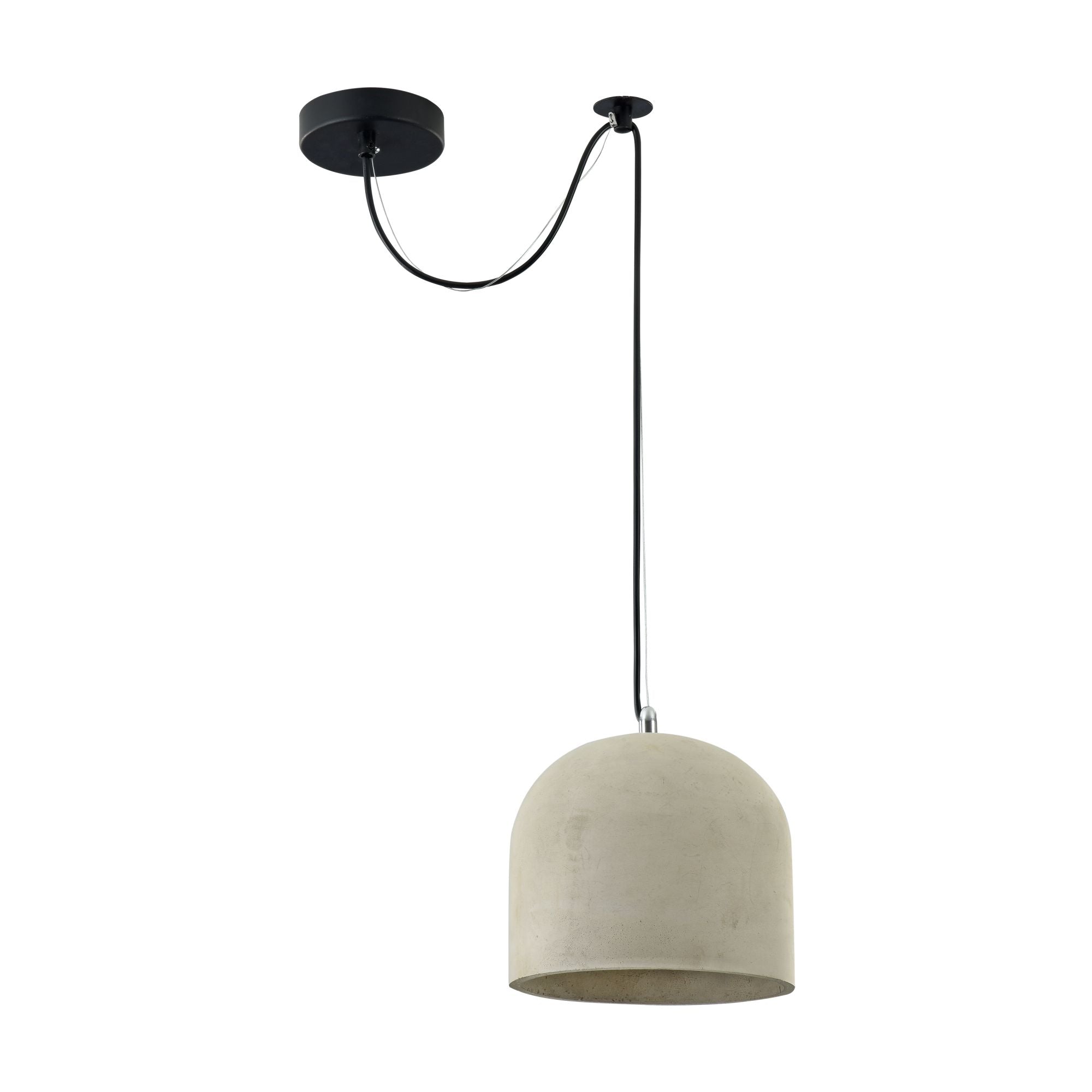 Broni Dome Pendant Light - Concrete
