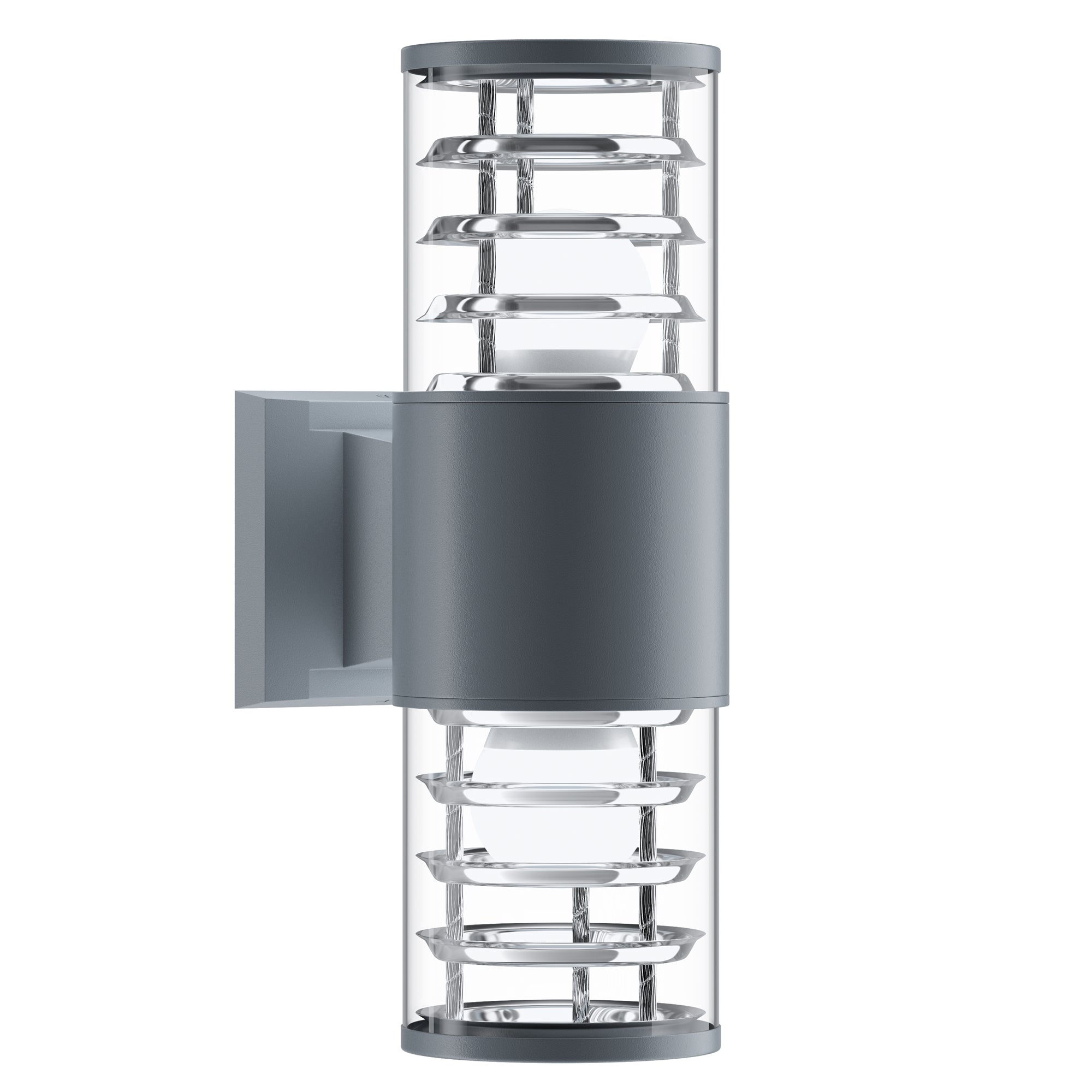 Bronx Up/Down Wall Light - Grey/Black