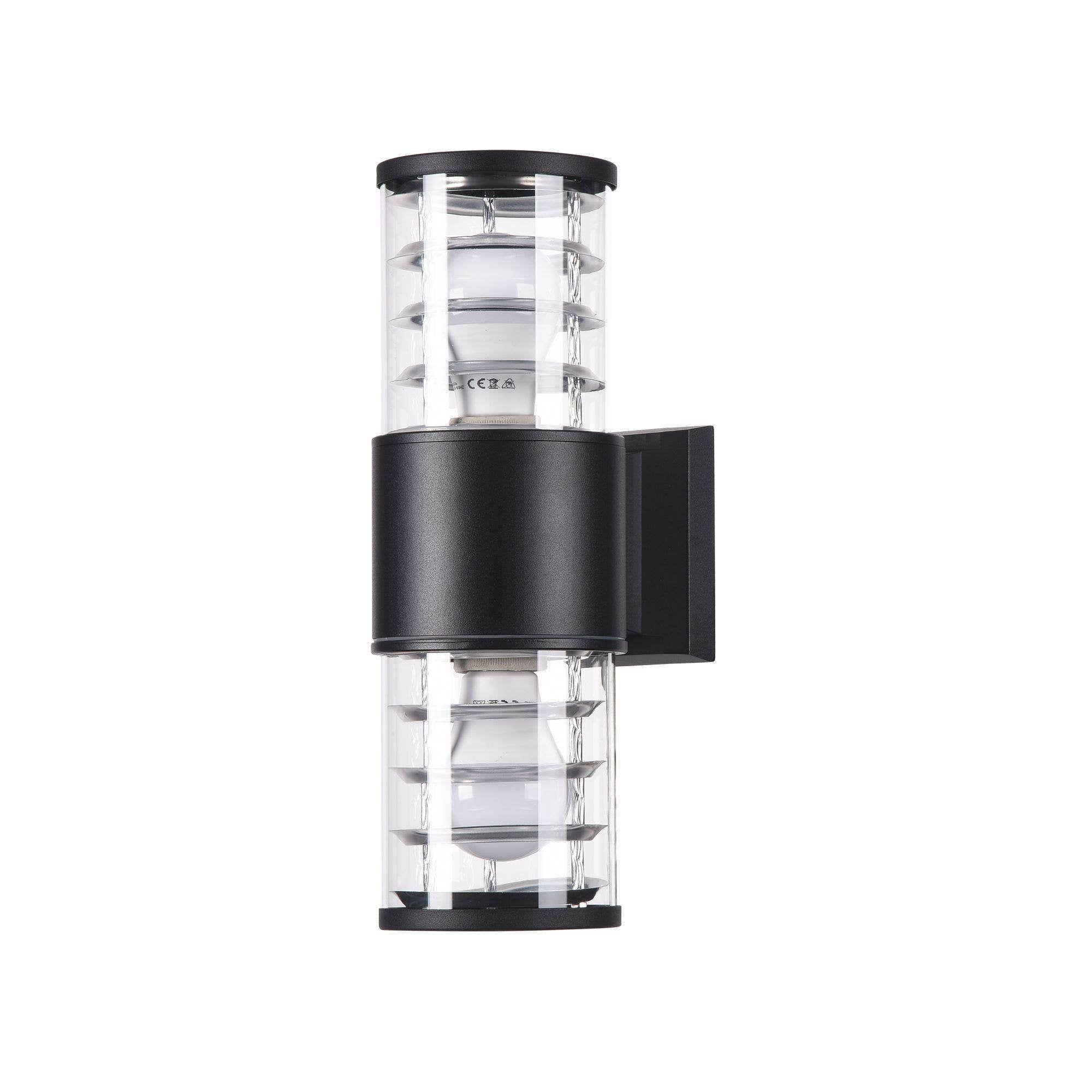 Bronx Up/Down Wall Light - Grey/Black