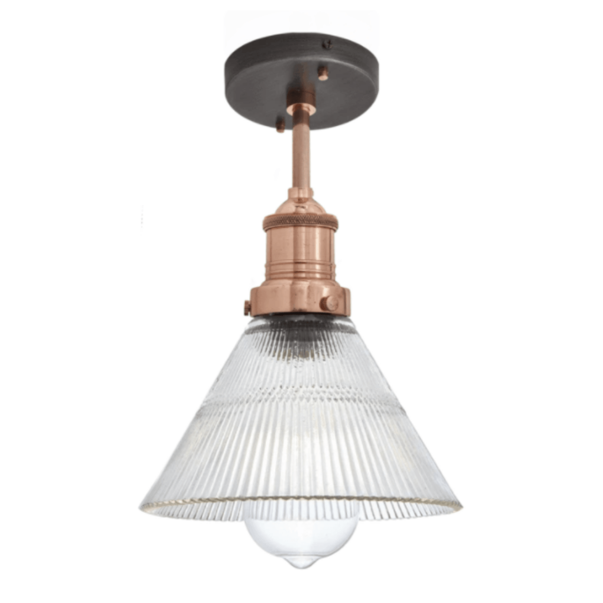 Brooklyn Glass Funnel Flush Mount - 7 Inch - Cusack Lighting