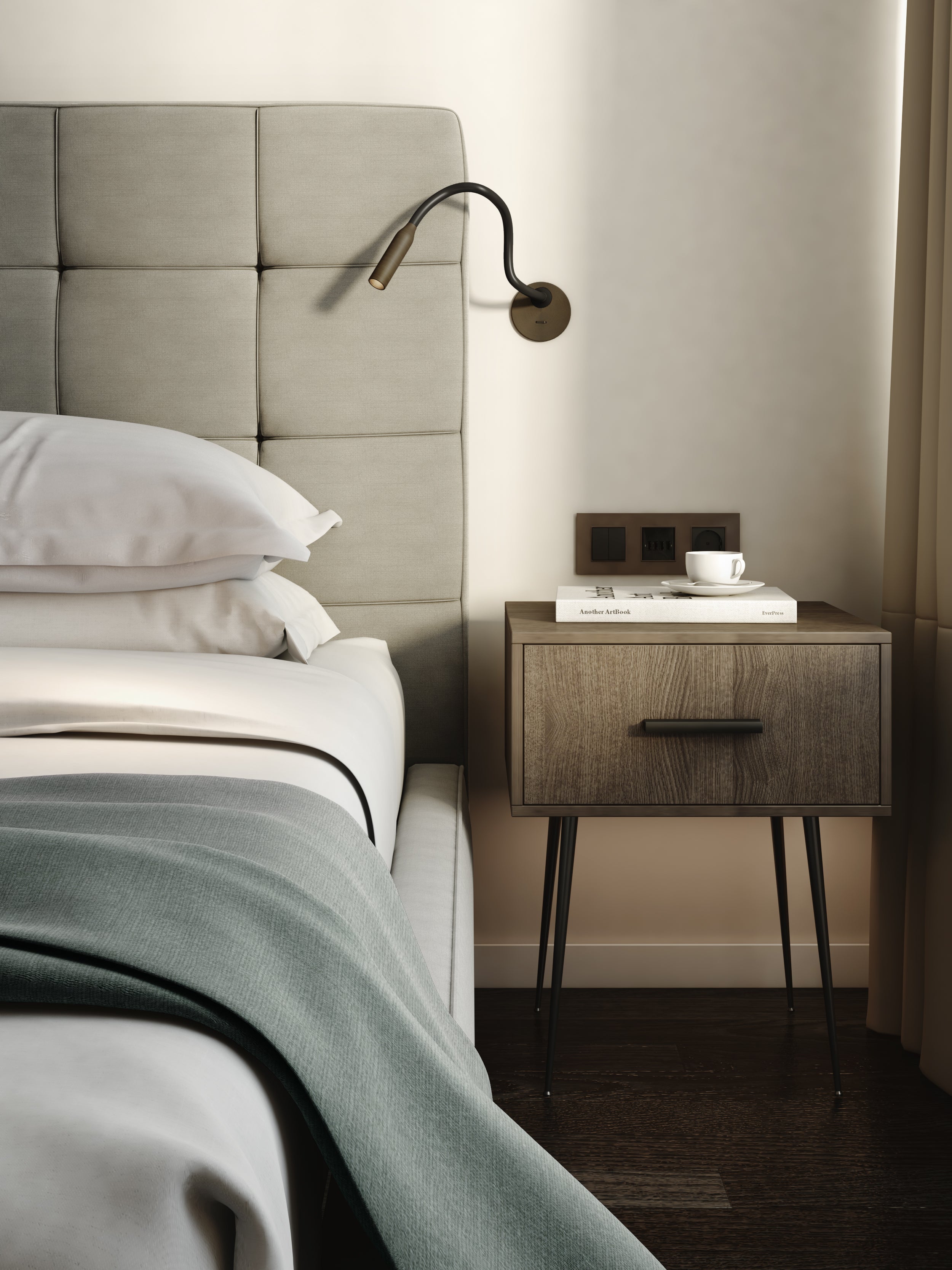 Lucca Recessed Reading Light - Various Colours