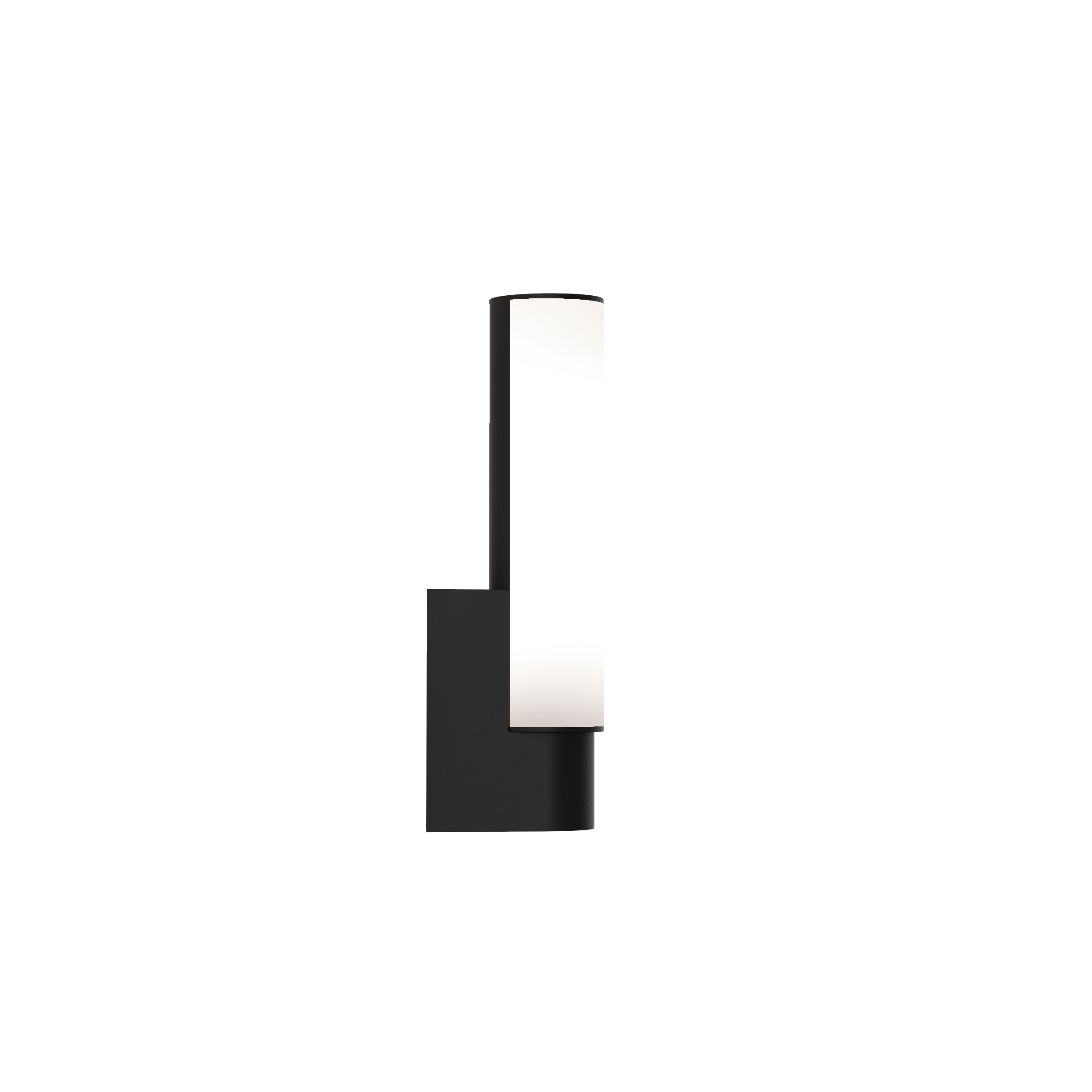 Kyoto LED Bathroom Wall Light- Matt Black/ Polished Chrome
