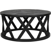 Cali Solid Wooden Coffee Table in Black