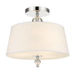 Cancun Chrome Finish Semi Flush - Cusack Lighting