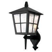Canterbury Up Wall Lantern - Black Finish