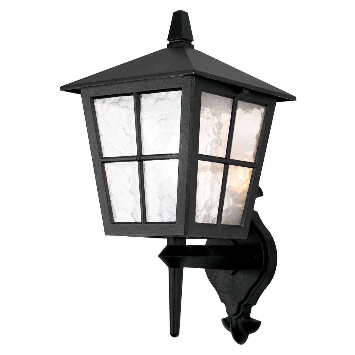 Canterbury Up Wall Lantern - Black Finish