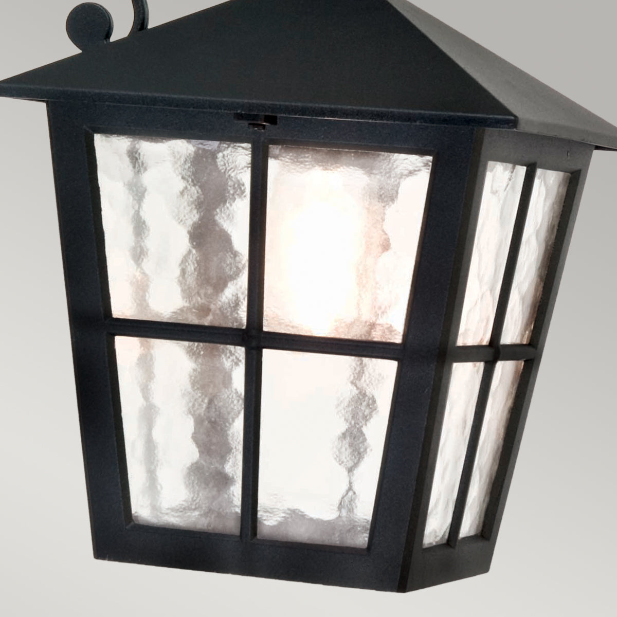 Canterbury Down Wall Lantern - Black Finish