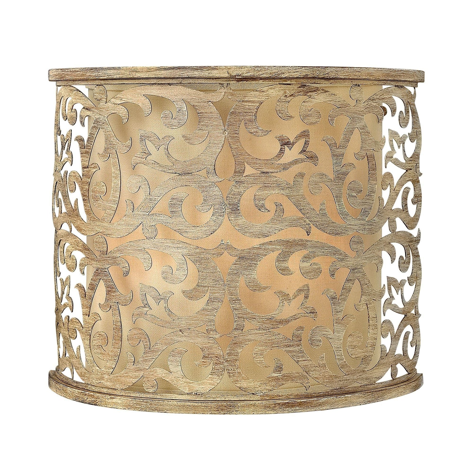 Carabel 2 Light Wall Light-Brushed Champagne - Cusack Lighting