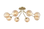 Caledon Semi Flush Light, 8 Light G9- Various Finishes
