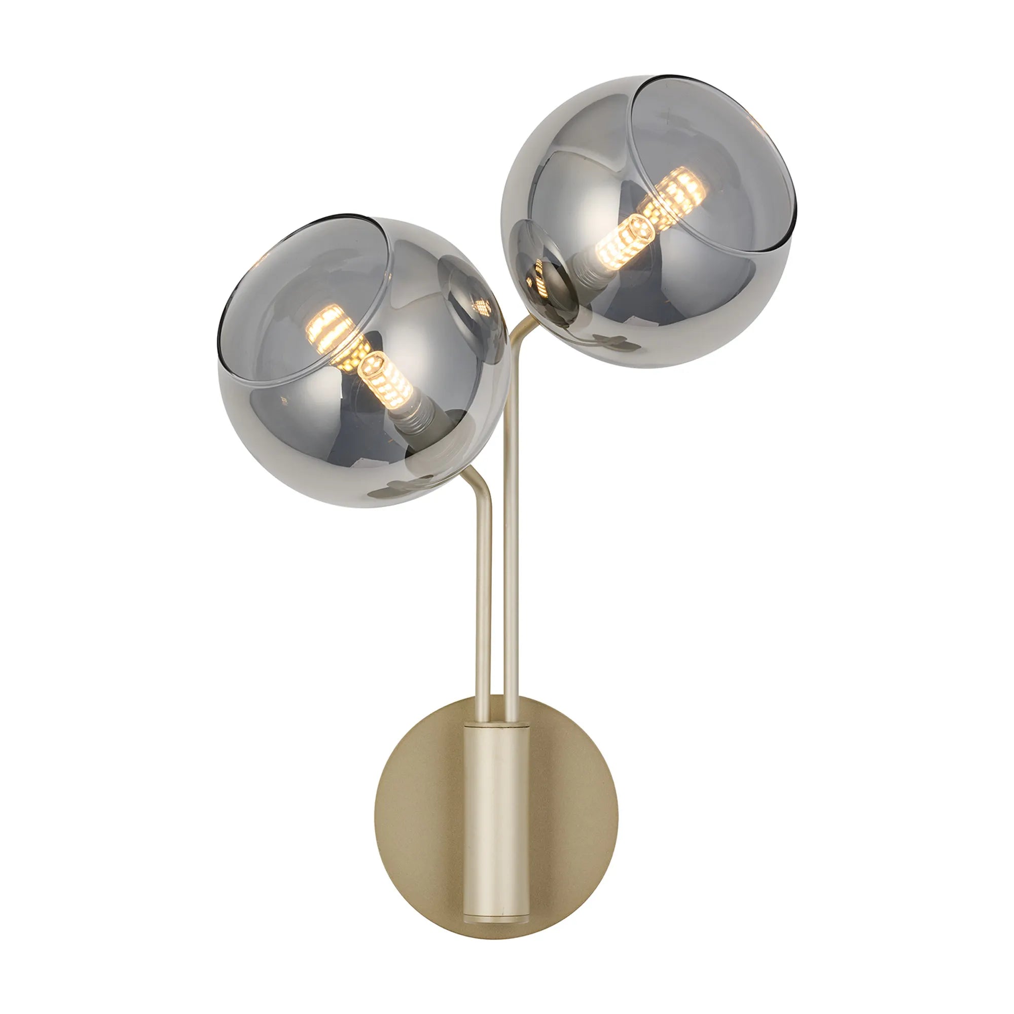 Caledon Wall Light, 2 Light G9 Various Glass Finishes