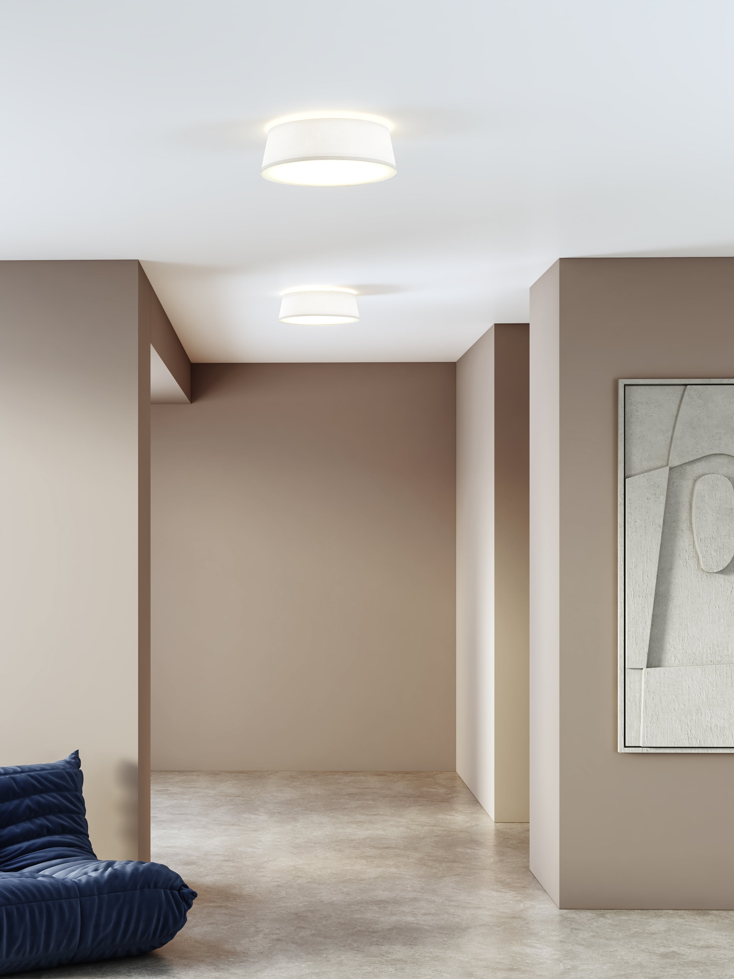 Fife 330/430/530 Ceiling Lights- White/ Putty Finishes