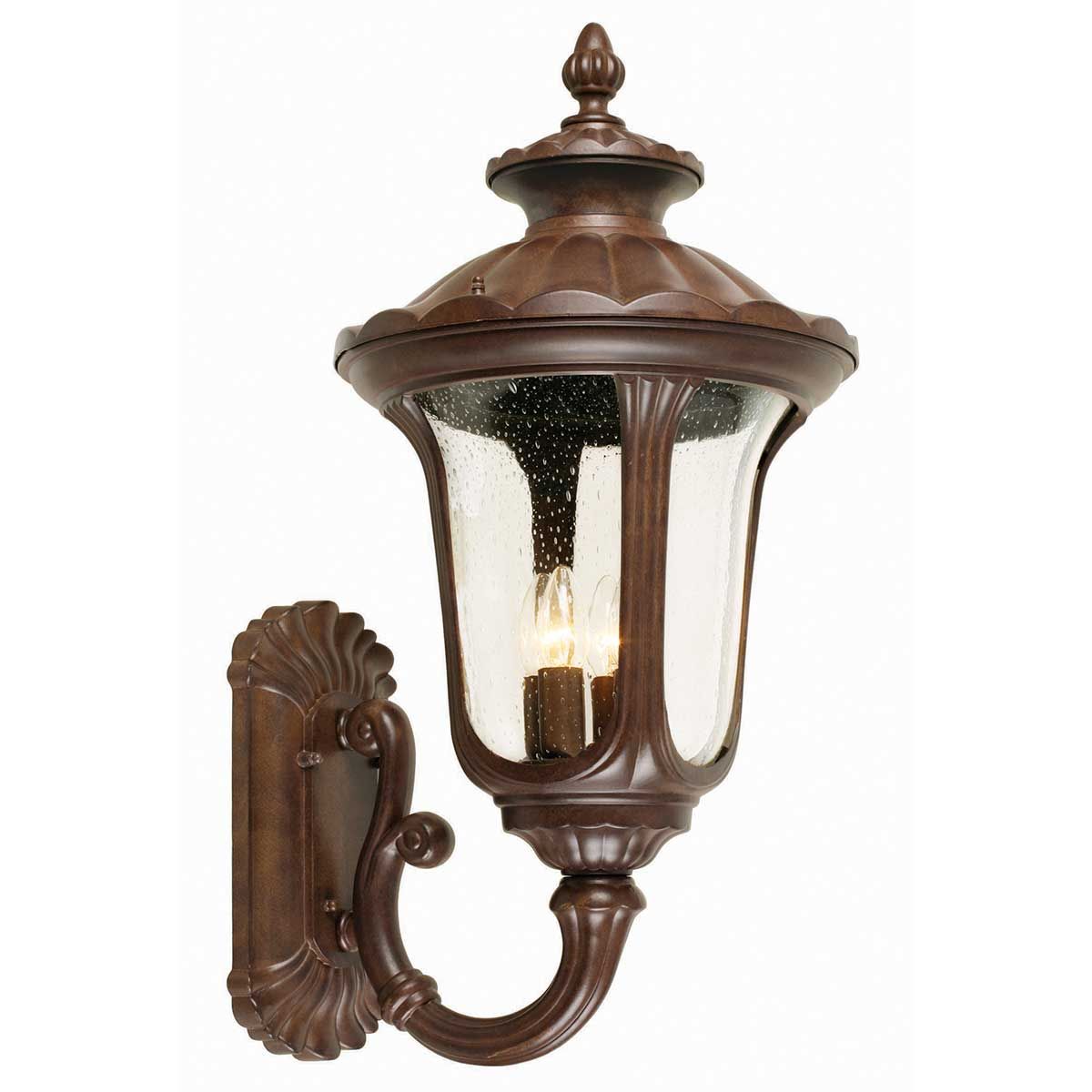 Chicago Lantern - Rusty Bronze Patina/Textured Black E14 IP44