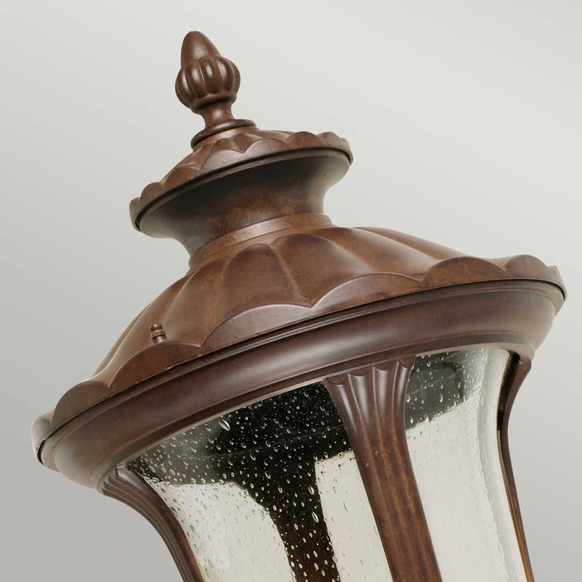 Chicago Lantern - Rusty Bronze Patina/Textured Black E14 IP44