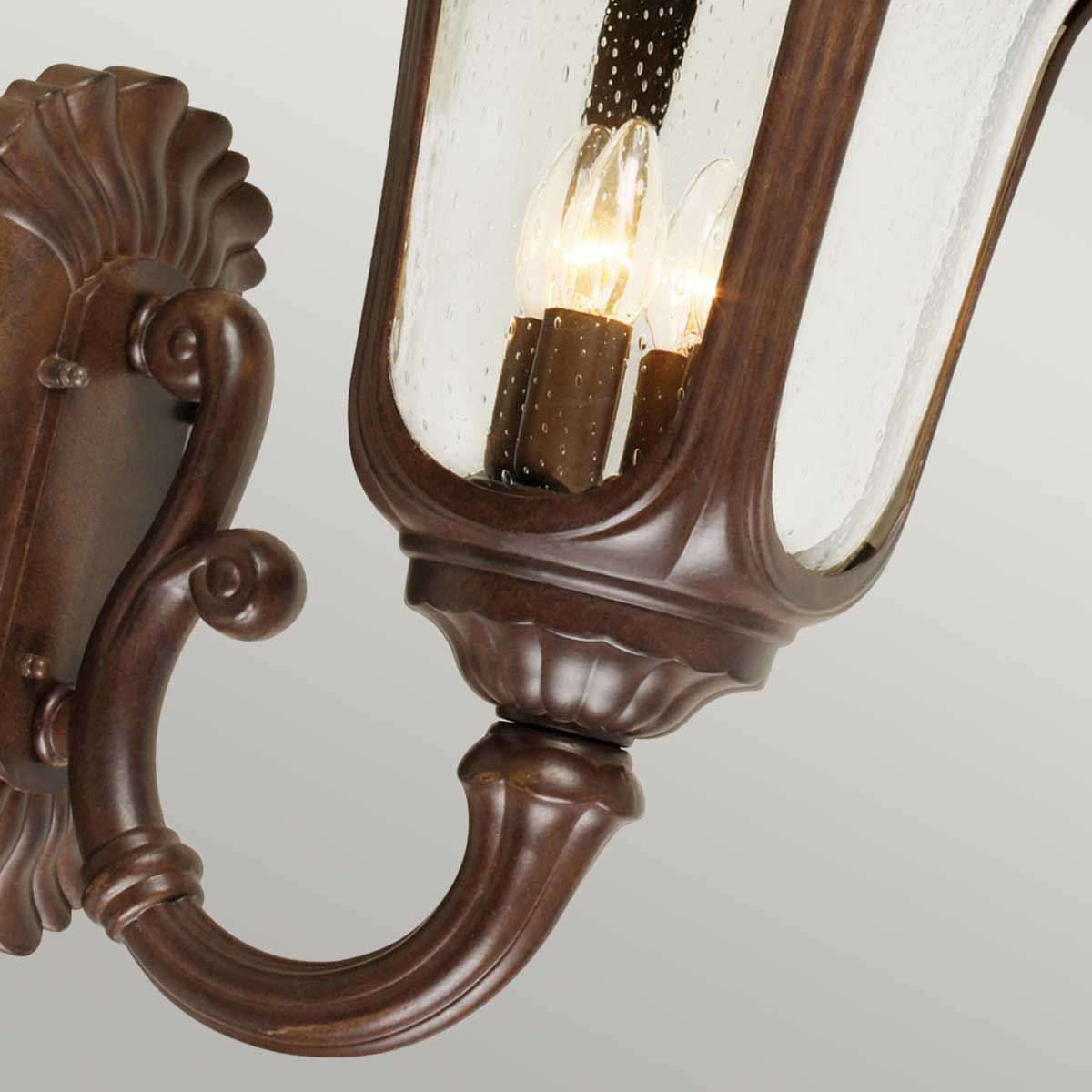 Chicago Lantern - Rusty Bronze Patina/Textured Black E14 IP44