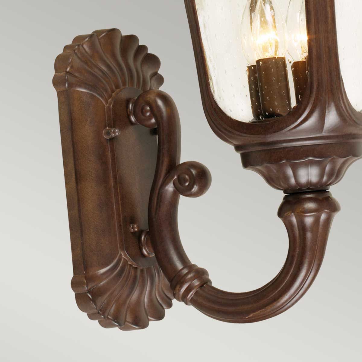 Chicago Lantern - Rusty Bronze Patina/Textured Black E14 IP44