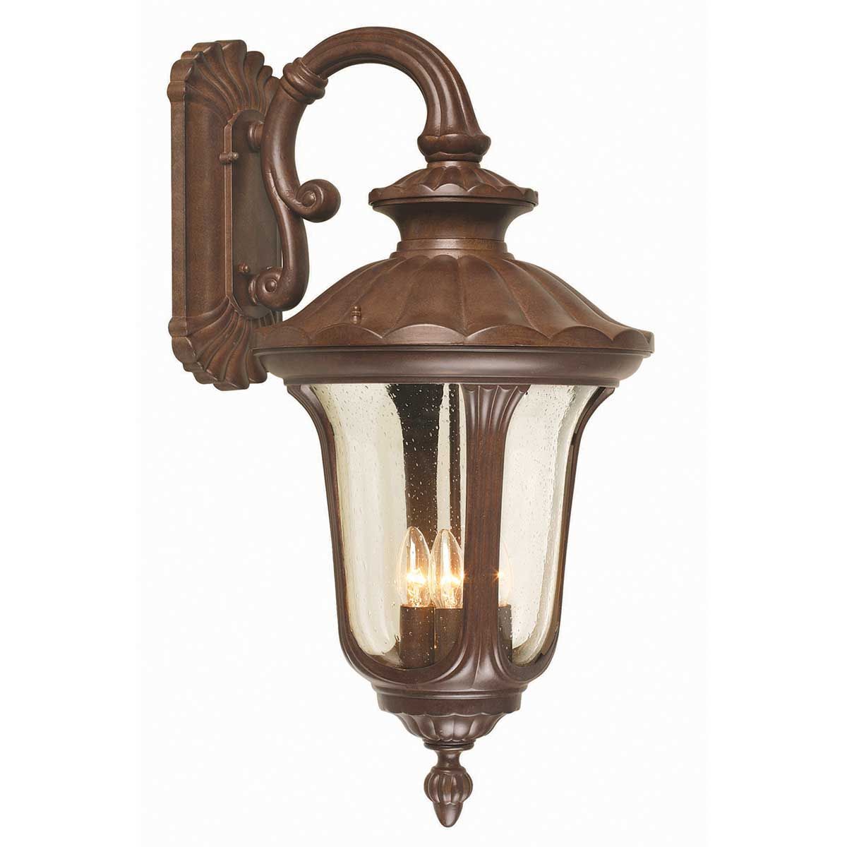 Chicago Lantern - Rusty Bronze Patina/Textured Black E14 IP44