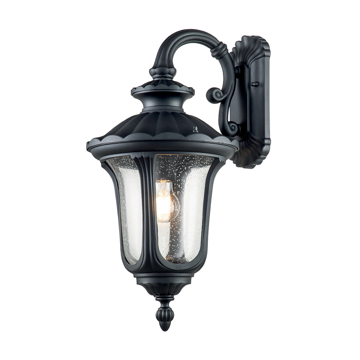 Chicago Medium Wall Lantern - Textured Black Finish
