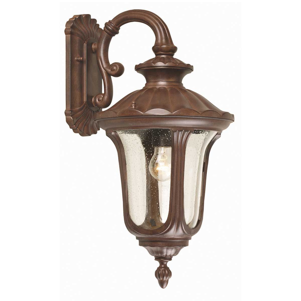 Chicago Lantern - Rusty Bronze Patina/Textured Black E14 IP44