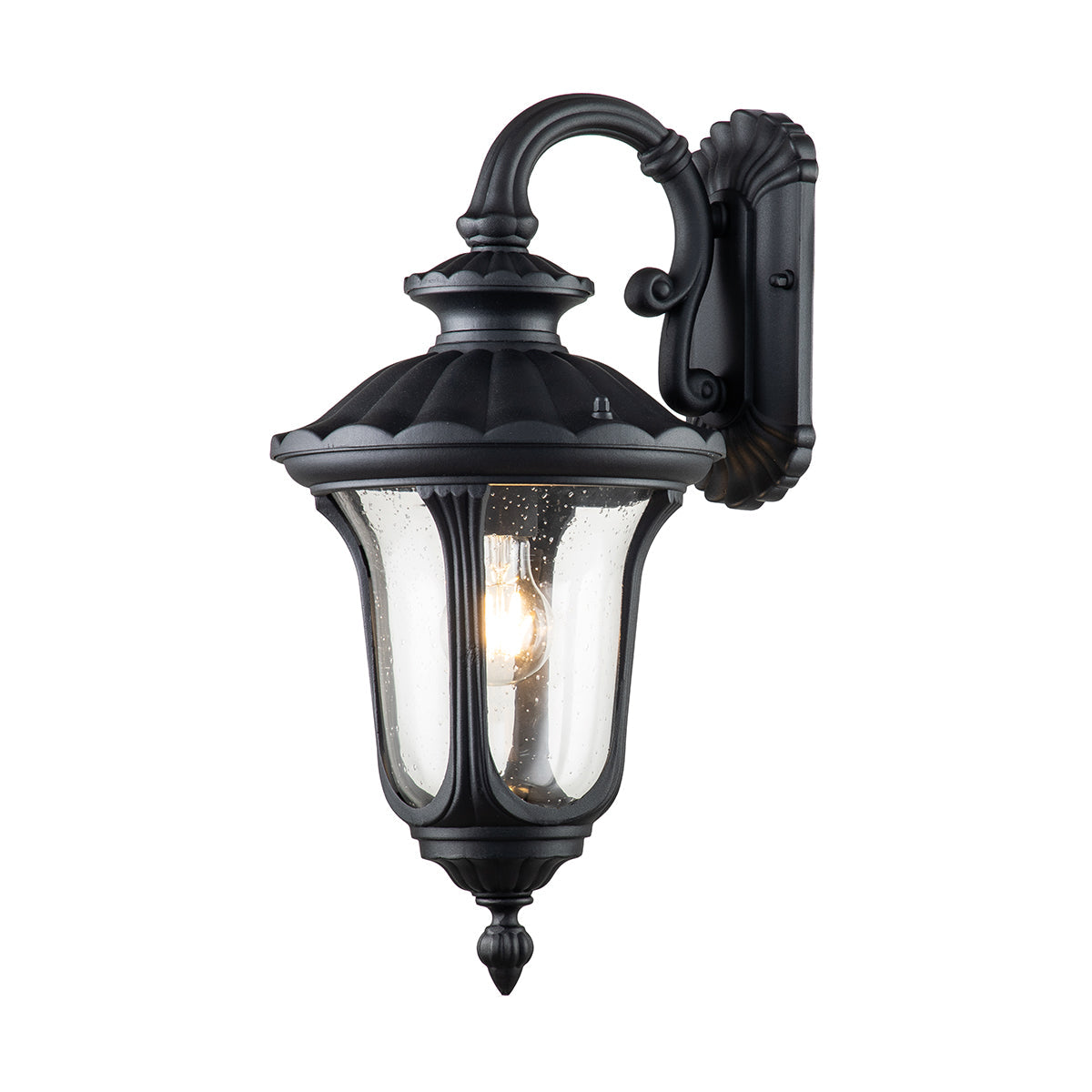 Chicago Small Wall Lantern - Textured Black Finish