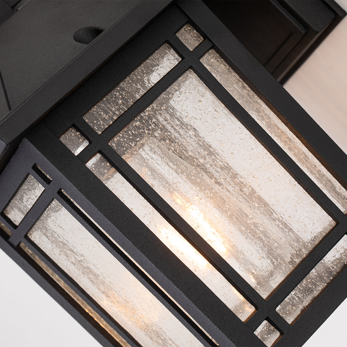 Cedar Small Wall Lantern - Black Finish