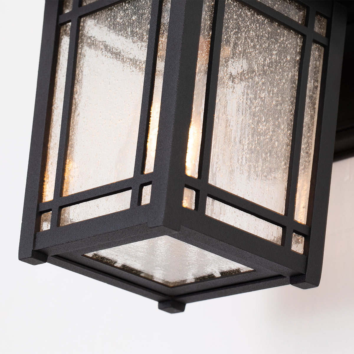Cedar Small Wall Lantern - Black Finish