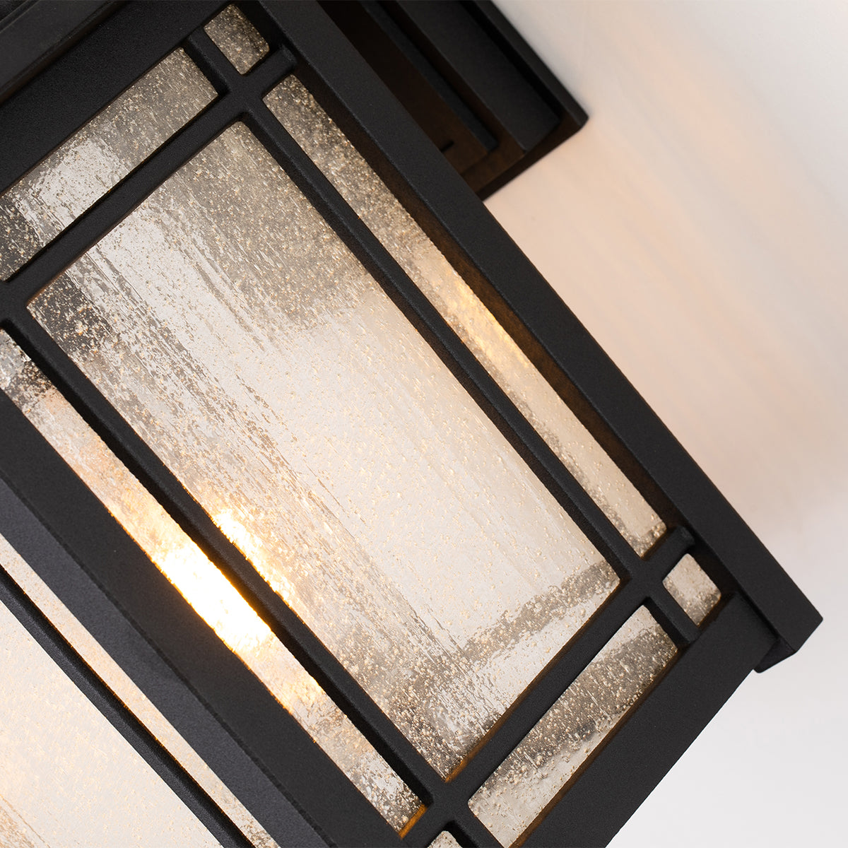 Cedar Medium Wall Lantern - Black Finish