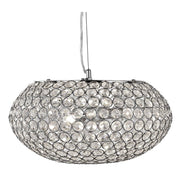 Chantilly 3Lt Crystal Ceiling Light - Chrome Metal & Crystal Buttons