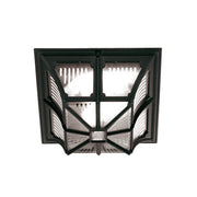 Chapel Flush Lantern – Black Finish