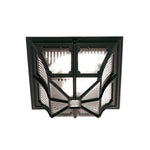 Chapel Flush Lantern – Black Finish