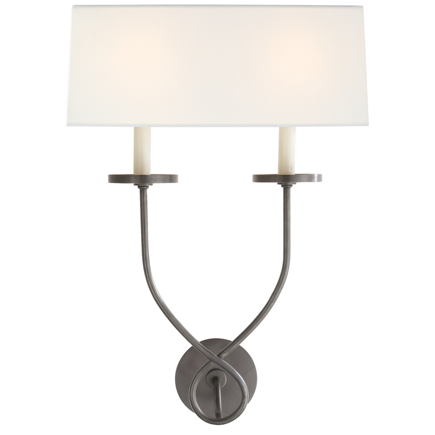 Symemetric Twist Double Sconce - Various Colours