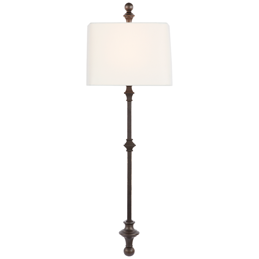 Cawdor Stanchion Wall Light - Antique Brass/Iron