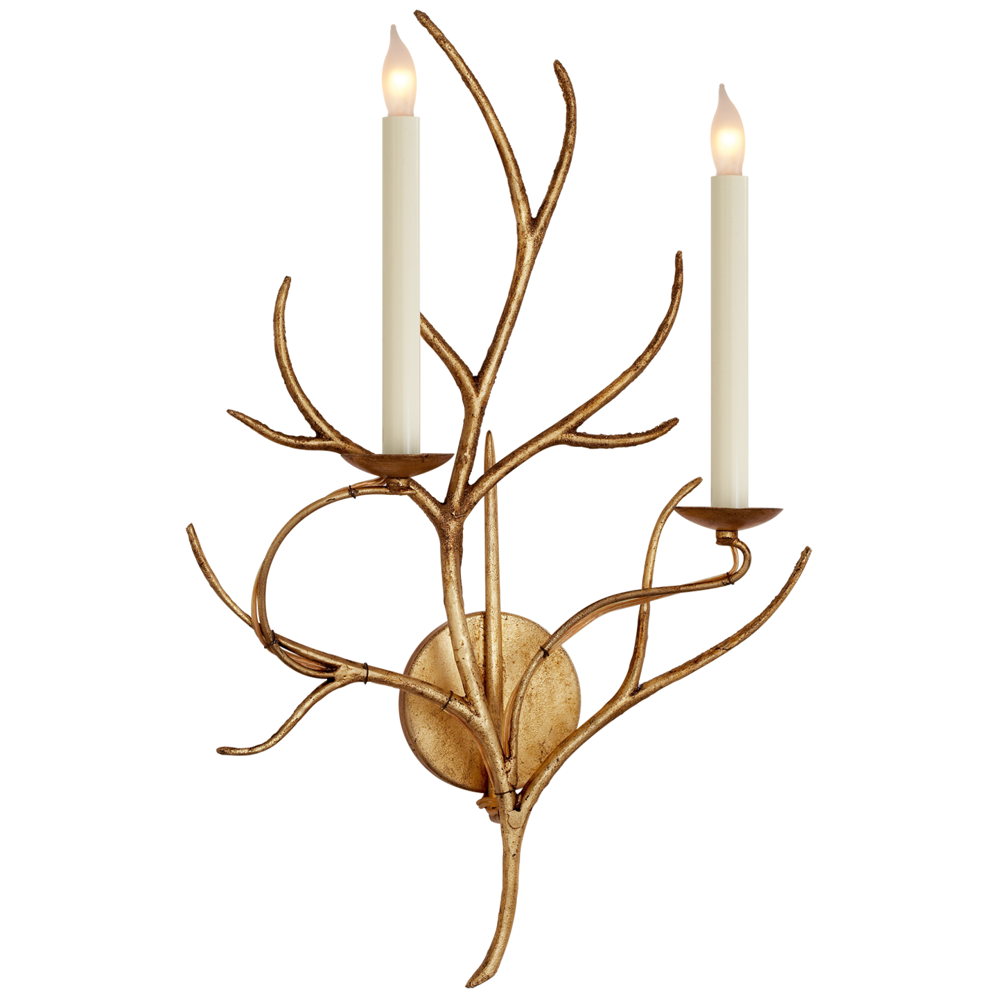 Branch 2Lt Wall Sconce - Gilded Iron