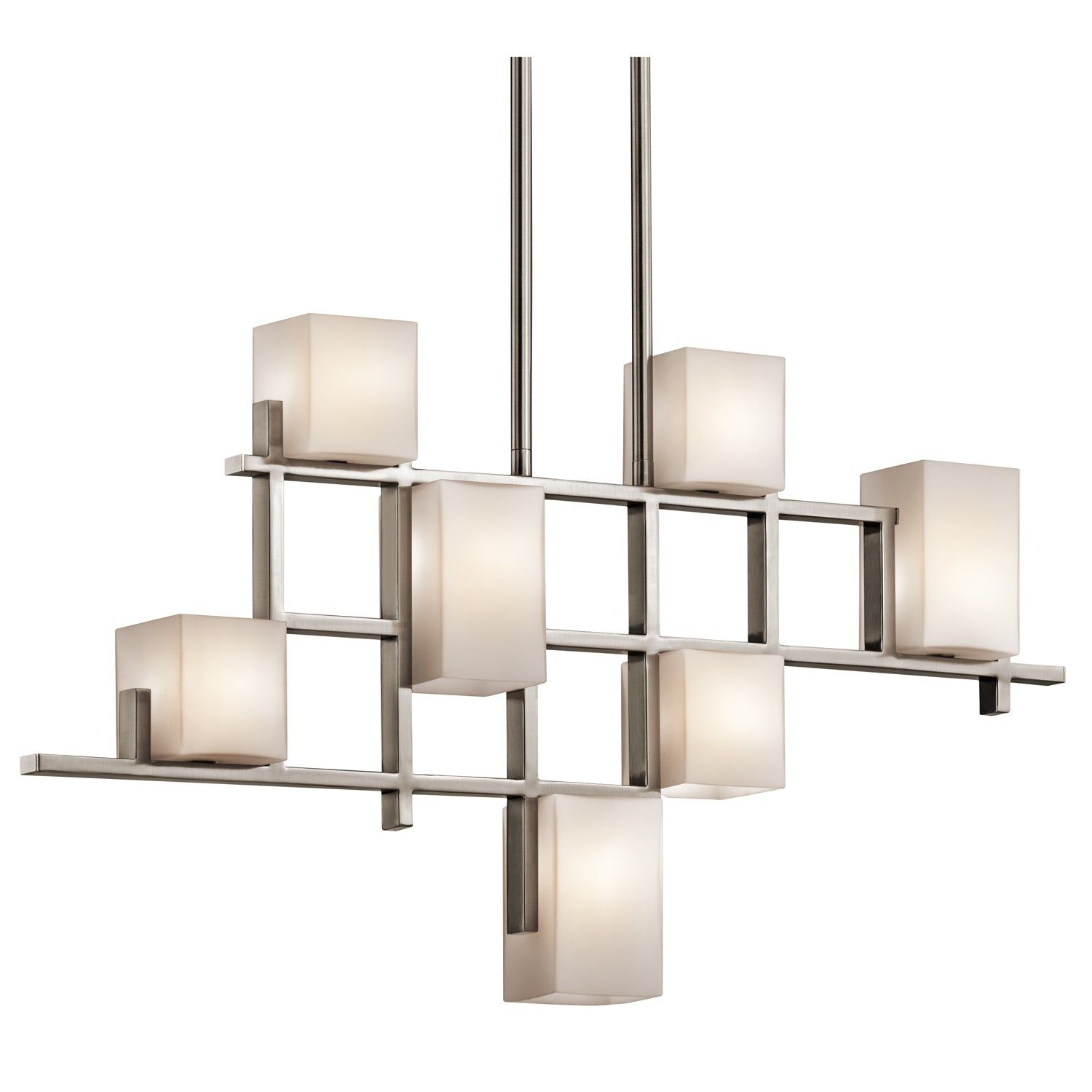 City Linear 7L Centre Ceiling Ceiling Light – Classic Pewter Finish