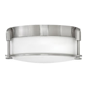 Colbin 2L BathRoom Flush Ceiling Light - Brushed Nickel Finish