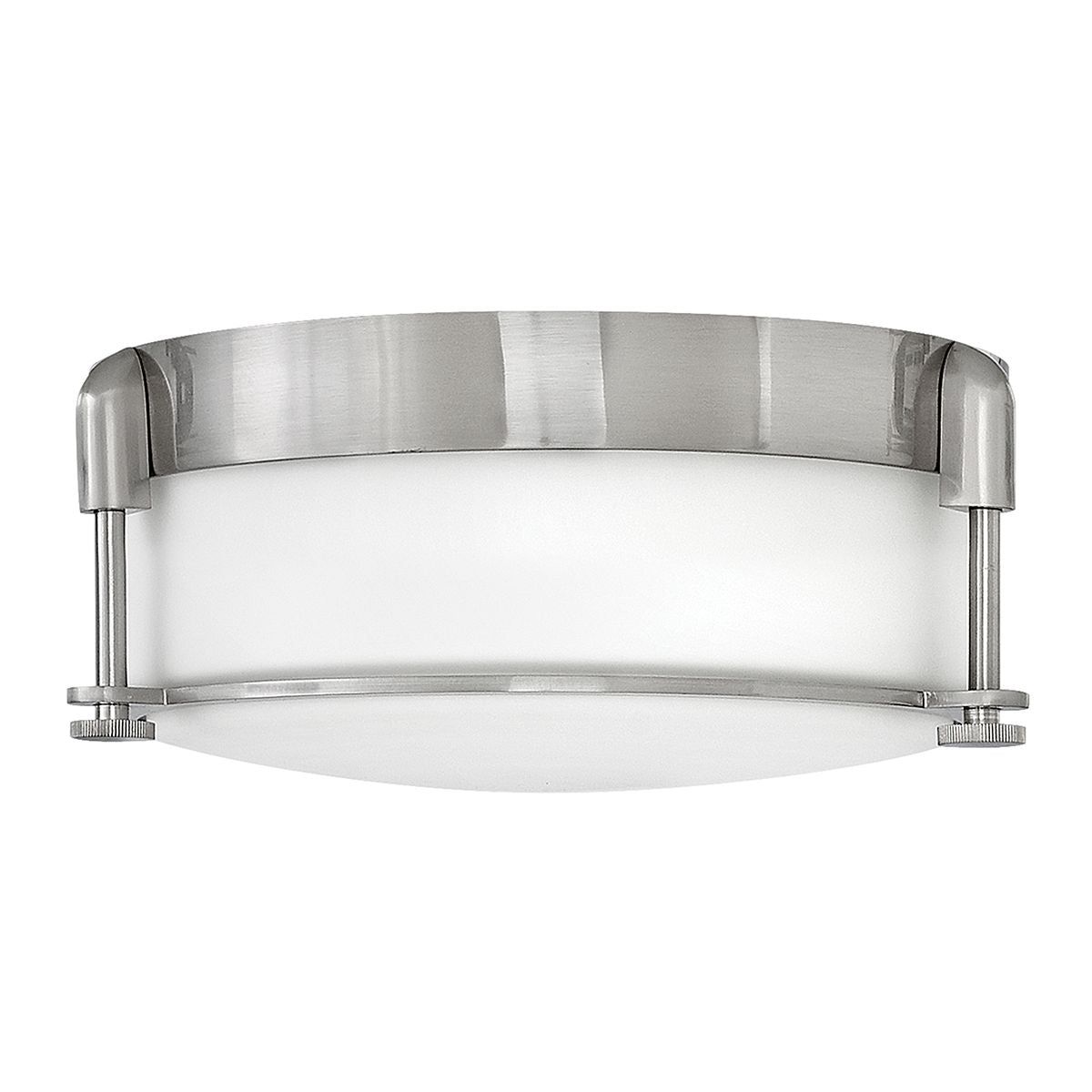 Colbin 2L BathRoom Flush Ceiling Light - Brushed Nickel Finish